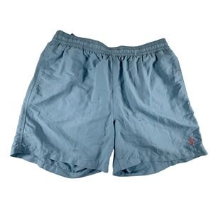 Polo Ralph Shorts Men's‎ XL Light Blue Swimwear Trunks Pink Pony Logo Swim Lined